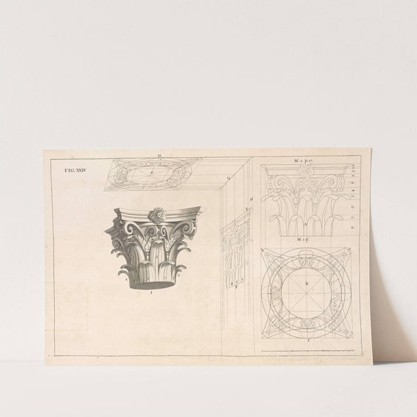 The Corinthian capital in perspective by Andrea Pozzo