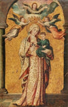 The Coronation of the Madonna by Angels, holding the Child