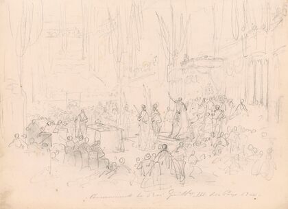 The Coronation of William II in the Nieuwe Kerk in Amsterdam on 28 November 1840