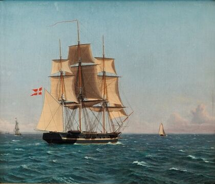 The Corvette Najaden under Sail