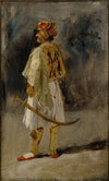 The Count of Palatino in the costume of a Palikar