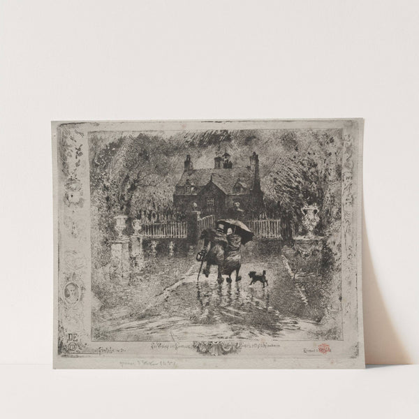 The Country Neighbors (1879–1880) by Félix Hilaire Buhot