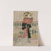 The Courtesan Meizan of the Chojiya on a Balcony Overlooking the Sumida River (ca. early or mid 1820s) by Kikukawa Eizan
