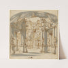 The Courtyard of a Palace; Project for a Stage by Filippo Juvarra