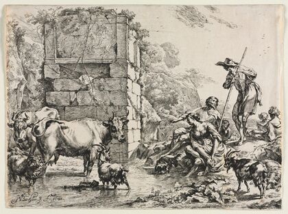 The Cow Drinking (1680)
