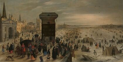 The Crane on the Antwerp Quay by the Frozen Scheldt (1622)