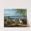 The Crossing of the Rhine at Lobith on the 16th of June 1672 by Adam Frans van der Meulen