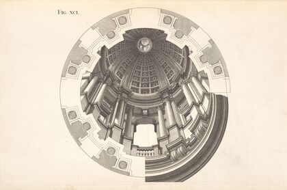 The cupola of the ninetieth figure, with its lights and shades