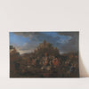 The Curea - with Royal court, Carlo Emanuele II and Francesca d&#039;Orléans by Jan Miel