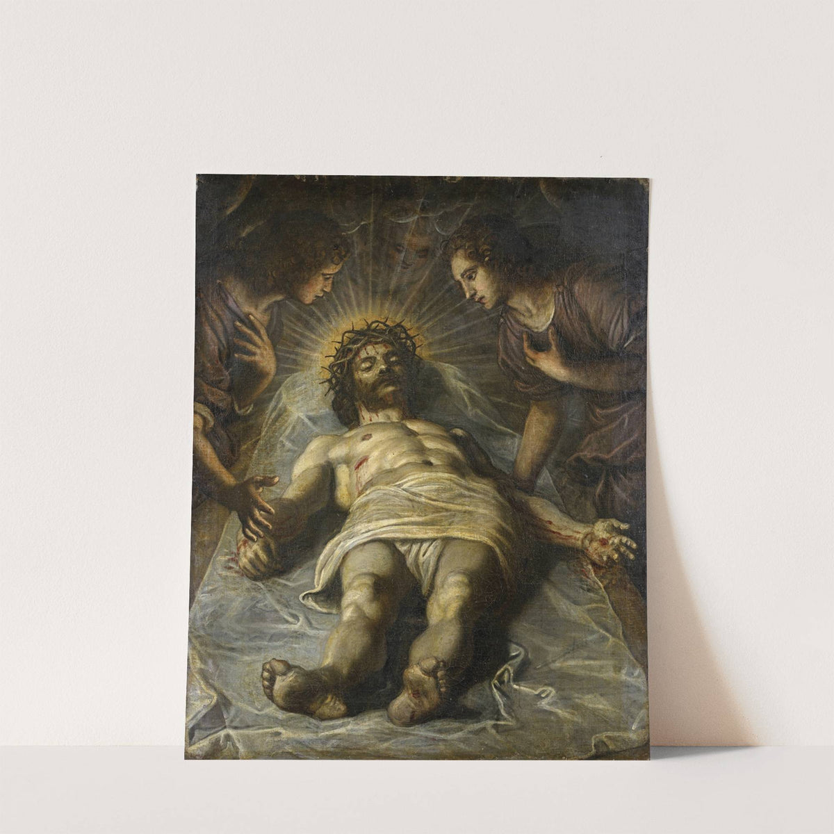 The Dead Christ with Two Angels by Circle of Tintoretto
