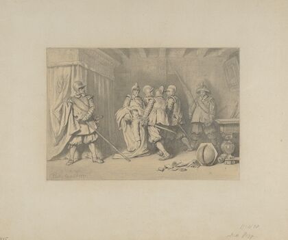 The Dead Wallenstein Being Carried Away by Soldiers