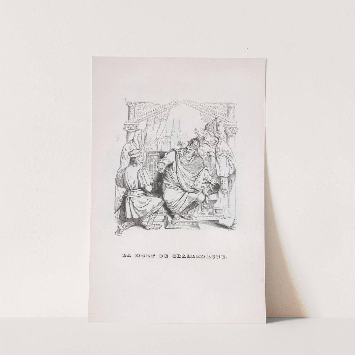 The Death of Charlemagne by J. J. Grandville