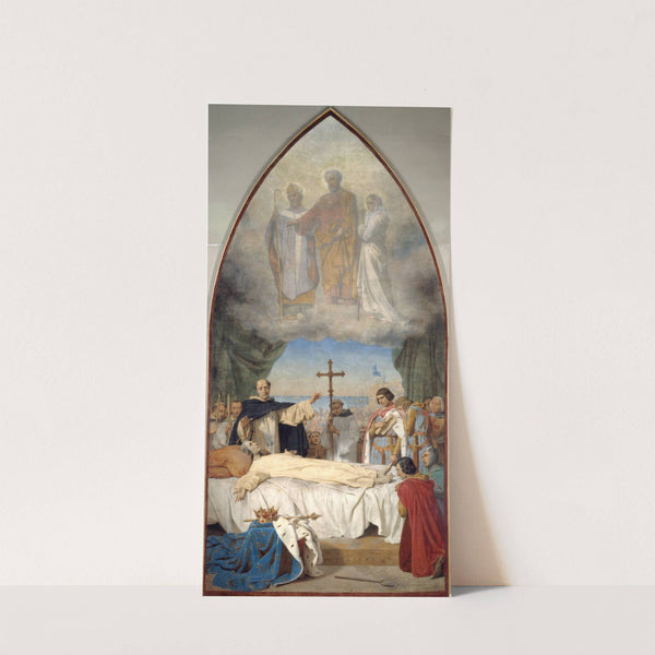 The death of Saint Louis by Auguste Jean-Baptiste Leloir