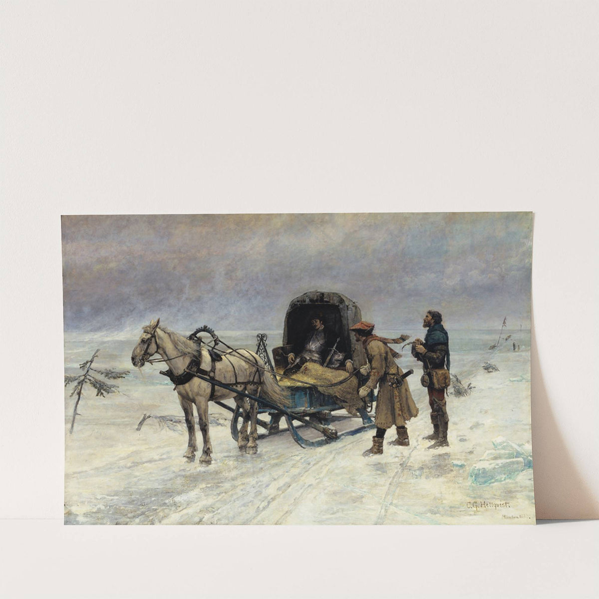 The Death of Sten Sture the Younger on the Ice of Lake Mälaren by Carl Gustaf Hellqvist