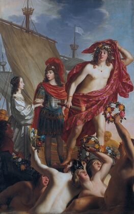 The debarkation of Mary Stuart, greeted by Willem II (1649)