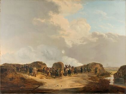 The Demilune constructed at the Siege of Naarden, April 1814