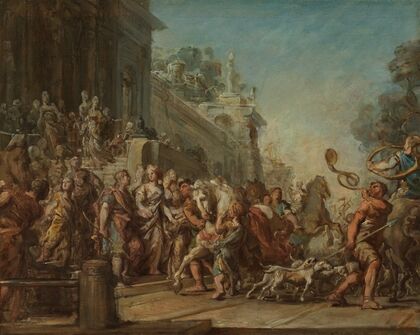 The Departure of Dido and Aeneas for the Hunt — size preview