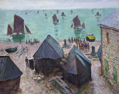 The Departure of the Boats, Étretat