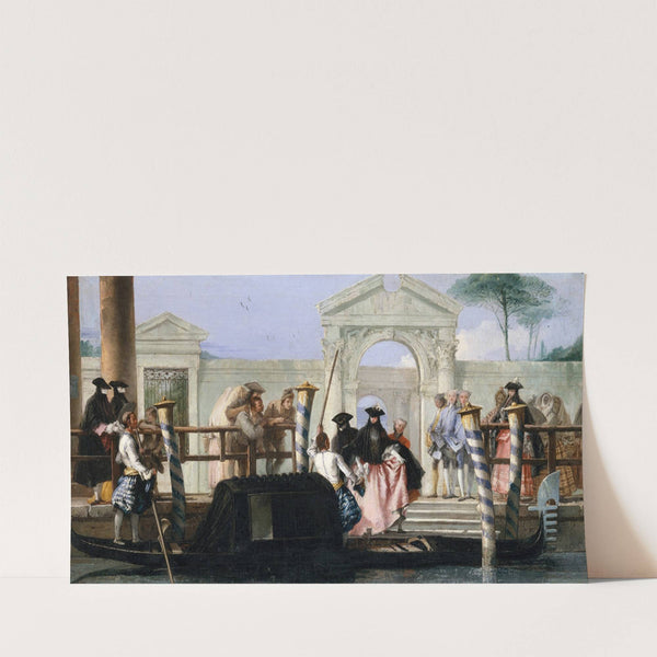 The Departure of the Gondola (mid-1760s) by Giovanni Domenico Tiepolo