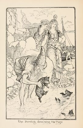 The Dervish drowning the Pigs (1905)