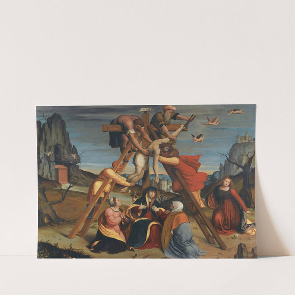 The Descent From The Cross by School of Ferrara