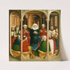The descent of the Holy Spirit (Pentecost); The Wings of the Wurzach Altar (left panel) (1437) by Hans Multscher