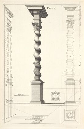 The description of a wreath’d column, of the composite order.