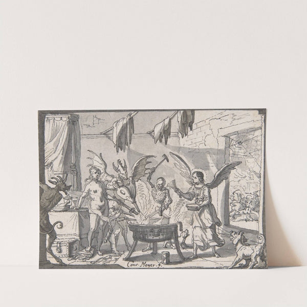 The Devil&#039;s Kitchen Visited by an Angel by Conrad Meyer