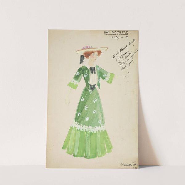 The Dictator: Lucy II yellow blouse, green skirt, green jacket, yellow hat (1934-1943) by Alex Jones