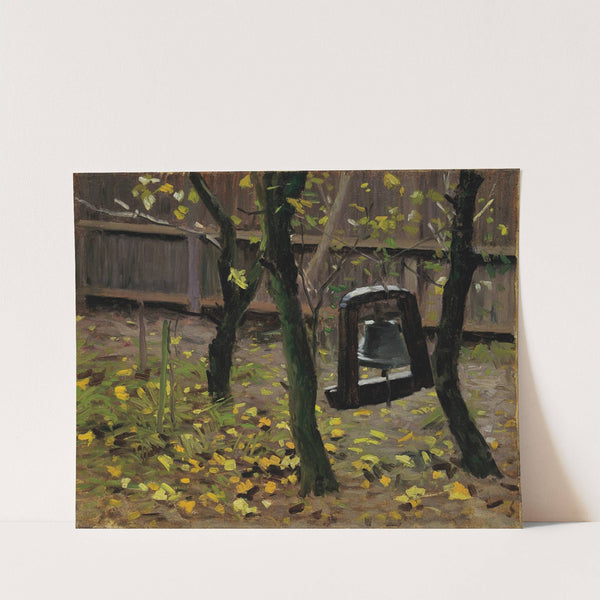 The dinner bell in the garden at Brøndum&#039;s Hotel by Valdemar Schønheyder Møller