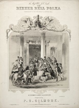 The Dinner Bell Polka – Sheet Music Cover (c. 1858)