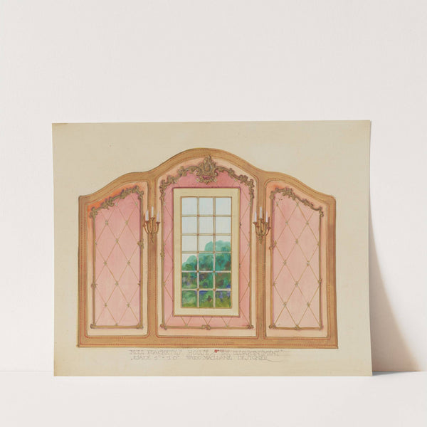 The Disappointment: Moll Plackett&#8217;s House (Interior Window with Wall Panels) (1934-1943) by Wood MacLane