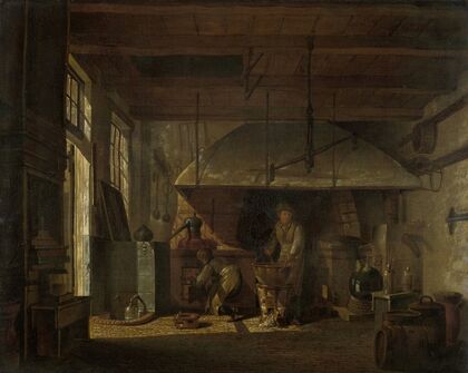 The Distillery of Apothecary A. d’Ailly in the Ramparts of the Zaagmolenpoort, Amsterdam