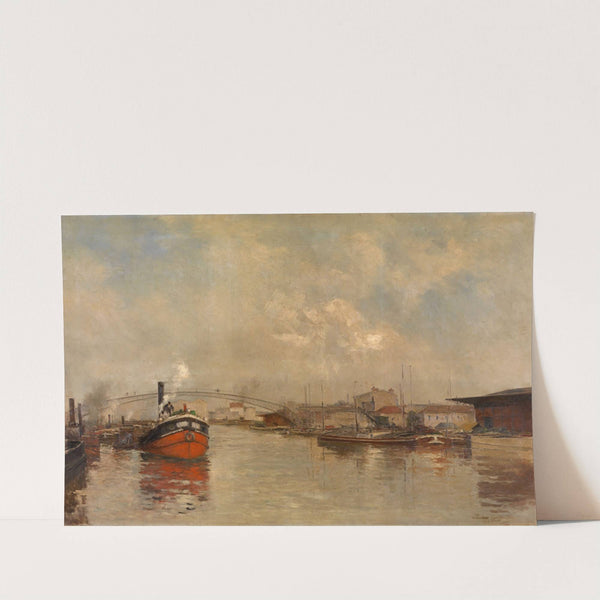 The Docks La Villette in Paris (1885) by Pierre Vauthier
