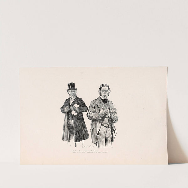 The Doctor; Did you give my note to Mrs Barton (1896) by Charles Dana Gibson