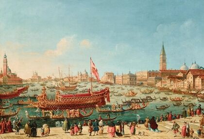 The Doge on the Bucintoro near the Riva di Sant’Elena, Venice