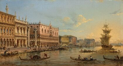 The Doge’s Palace and Grand Canal, Venice