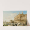 The Doge&#039;s Palace, the Piazzetta and the Biblioteca, with Sta Maria della Salute beyond, Venice by Edward Pritchett