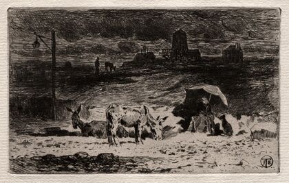 The Donkeys at the Hill of the Cailles (c. 1875)