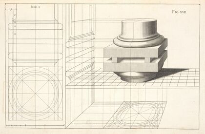 The Dorick base in perspective.