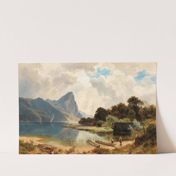 The Drachenstein on Lake Mondsee by Ludwig Halauska