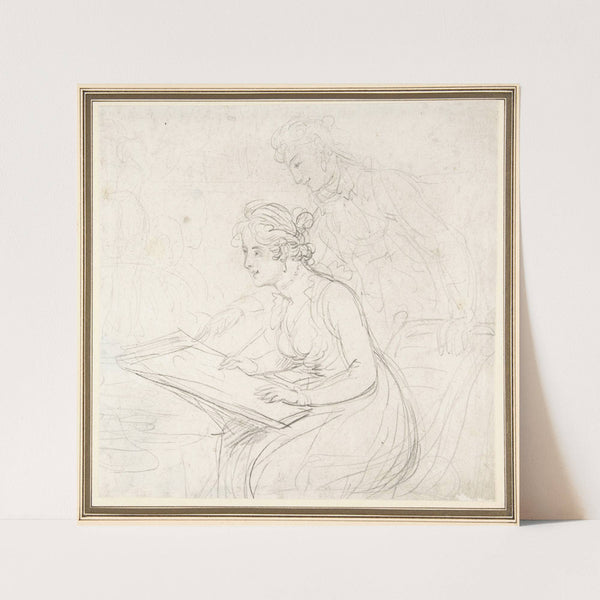 The Drawing Lesson (1780–1827) by Thomas Rowlandson