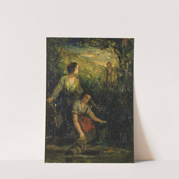 The Drinking Pool (three women at water) by Edward Mitchell Bannister