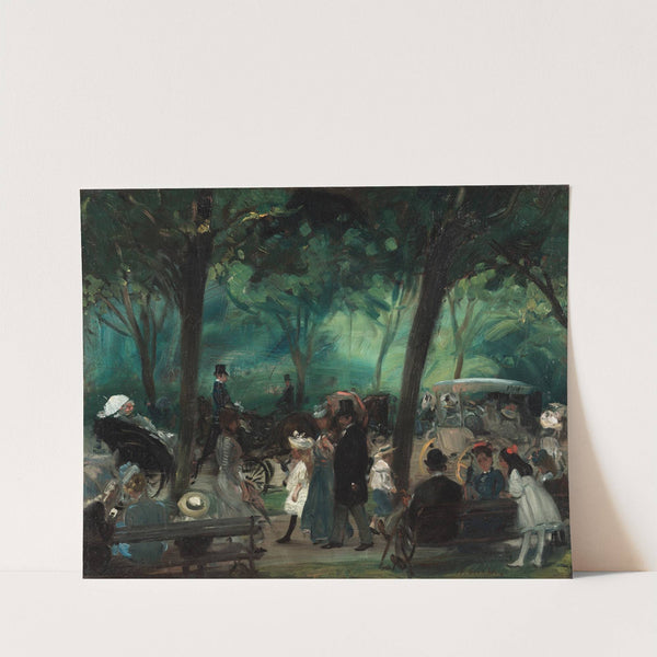 The Drive, Central Park by William James Glackens