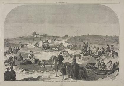The Drive in Central Park, New York, September, 1860 (1860)
