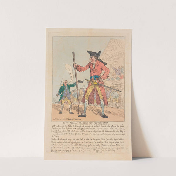 The Drum Major of Sedition (1784) by Thomas Rowlandson