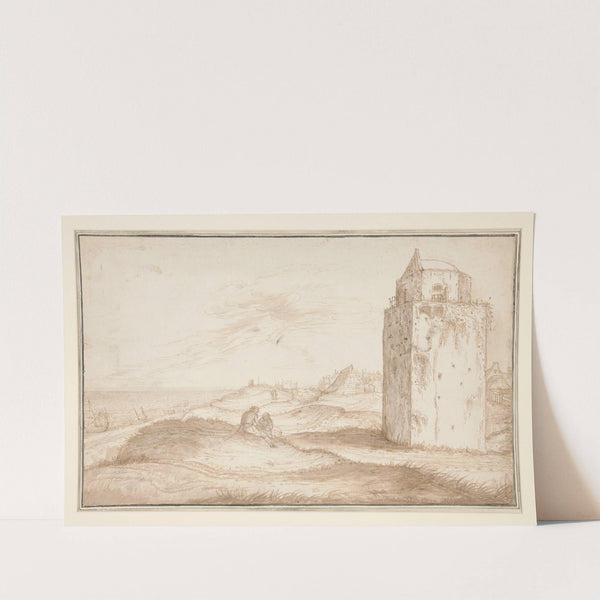 The Dunes and the Lighthouse near Zandvoort by Jan van de Velde II