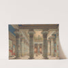 The Egyptian Temple Court in the Neues Museum, Berlin by Eduard Gaertner