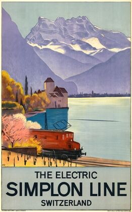 The electric Simplon Line – Switzerland (1928)