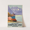 The electric Simplon Line – Switzerland (1928) by Emil Cardinaux